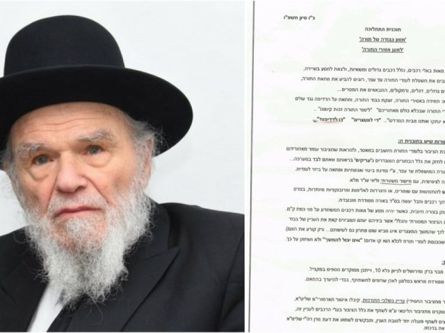 הגרמה הירש לצד הערותיו על 'מסמך הרכבים' | שוקי לרר / דניאל גרובייס