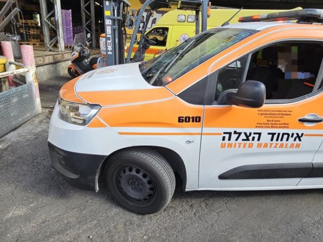 תאונת העבודה בגבעת שאול. צילום: דוברות איחוד הצלה