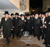 מפגש הפיוס בין האחים האדמו"רים | צילום: יהושע פרוכטר