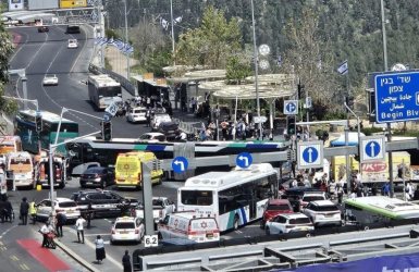 זירת התאונה צילום: דוברות מד"א