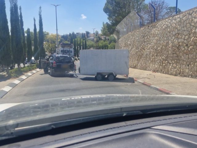התרסקו עם הנגררת | דוברות המשטרה