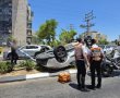 תאונה על הצומת בפאתי רובע ז': הרכב התהפך, הנהג נפצע 
