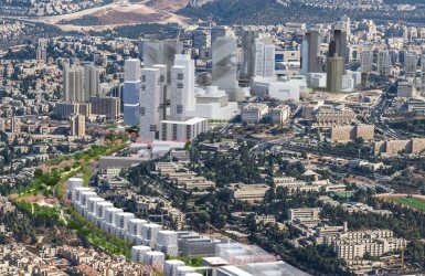 הדמיית פרויקט קירוי בגין (צילום הדמיה: קולקר קולר אפשטיין אדריכלים ודגנס הדמיות)