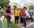 איחוד הצלה הקימה מרפאת חירום בזירת האירוע בנס ציונה 