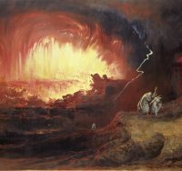 הפיכת סדום | ציור: ג'ון מרטין (ויקיפדיה)