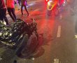 "פציעה רב מערכתית": רוכב אופנוע נפצע בתאונה באשדוד באורח בינוני