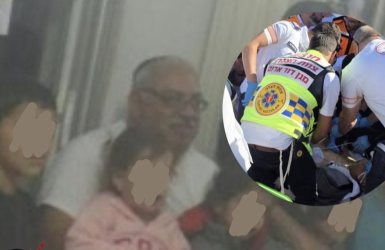 יוסף כאקשור ז"ל (בעיגול: מאמצי ההחייאה כשהתמוטט) | מקור: דניאל עמרם