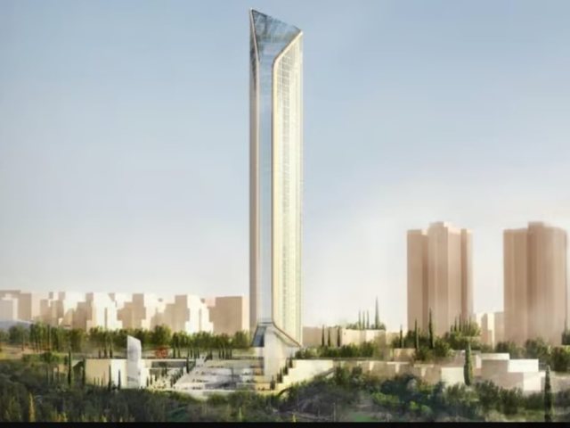 מגדל "בורג' חליפה" הירושלמי(הדמיה: AS+GG Architect)