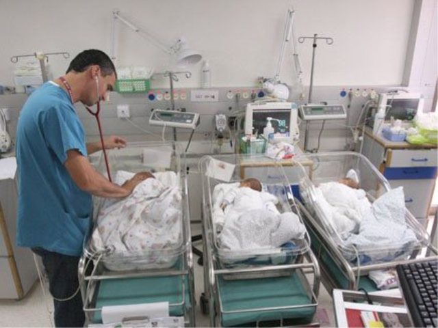 תינוקות בבית החולים רמב"ם (אילוסטרציה). צילום: דוברות בית החולים רמב"ם