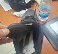 הנעל בה אותרה הסכין | דוברות המשטרה