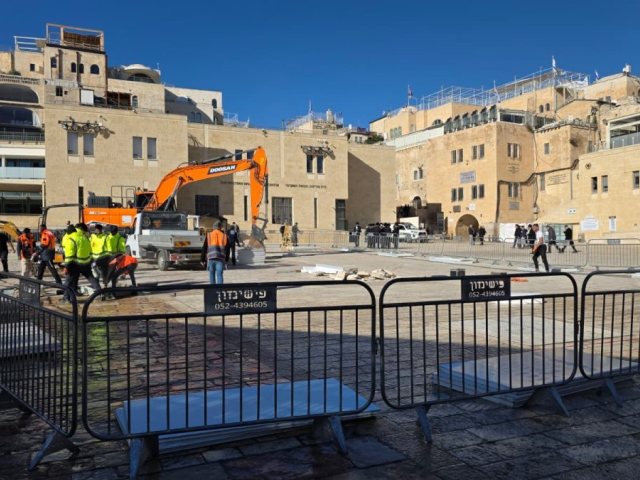 העבודות בכותל | דוברות הקרן למורשת הכותל