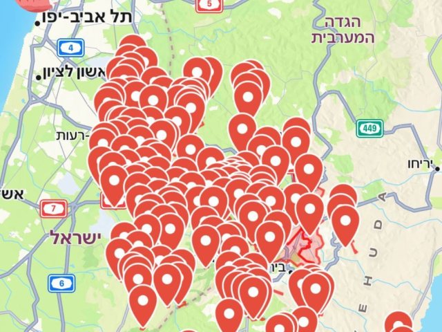 מפת צבע אדום