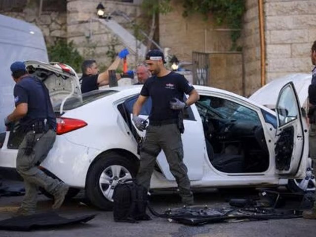 זירת הפיגוע ברוממה לפני שנתיים | דוברות המשטרה