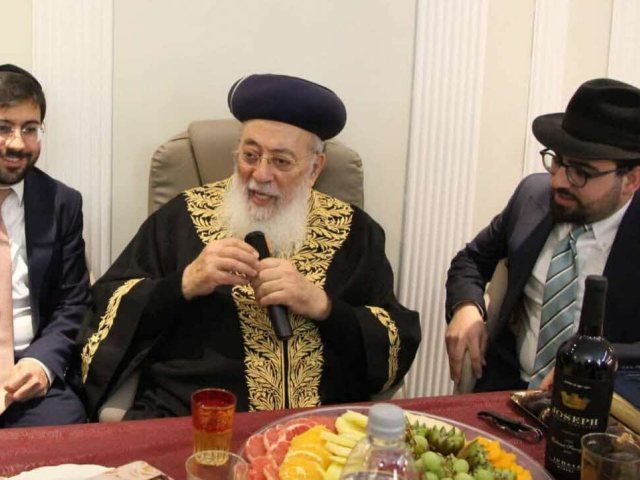 טו בשבט עם הרב עמאר. מ' מיכאלי