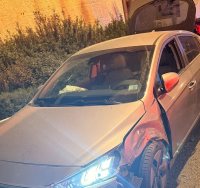 הרכב הגנוב שנמלט | קרדיט: דוברות המשטרה