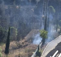 עמוד החשמל שהתפוצץ | צילום: ירושלים החרדית