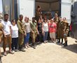 מתנדבות "יחד" מנס ציונה אספו חבילות שי מגני הילדים עבור החיילים